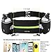 Hydration Running Belt with 2 Water Bottles, OMOTON Multifunctional Zipper Pockets Water Resistant Runner's Waist Pack, For Running, Race, Marathon, Hiking, Cycling, Climbing, Camping, Black