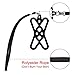 Rocontrip Silicone Case Phone Holder with Detachable Lanyard Strap for iPhone 7 6S iPhone 6S Plus,Samsung, 4.0-5.5 inch (Black)