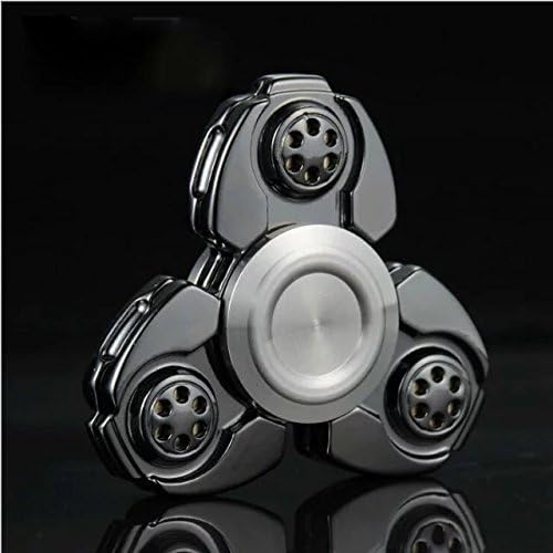 MASKELENA Tri Spinner Fidget Stress Reducer Focus Toy for Kids Adults Hybrid Ceramic Perfect for Relieving ADD, ADHD, Anxiety, Autism, and Boredom Black