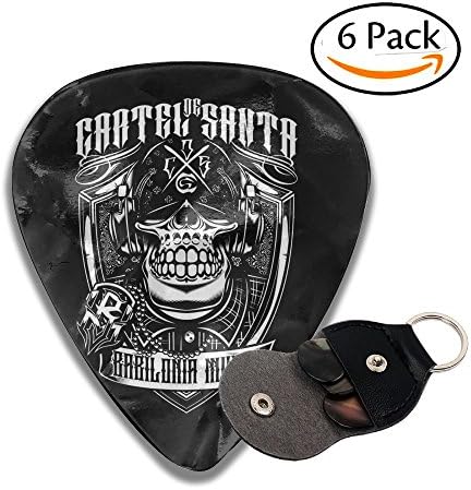 FasonKing PERFECT GIFT - Cool Skull Guitar Picks 6 Pack Heavy, Thin, Medium Gauges Celluloid Guitar Pick