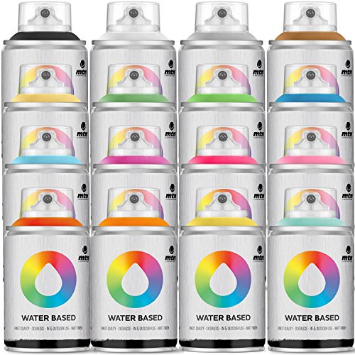 MTN Spray Paint Packs Water Based 100 16 Pack Pricepulse