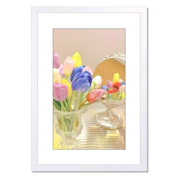 ALLUCKYAN 20X28 WHITE PICTURE FRAME MAT FOR 16X24...