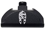 NDZ Performance for Glock Gen 4-5 Grip Frame Slug Plug AL9 with Backstrap Installed Black Spartan Helmet Flag