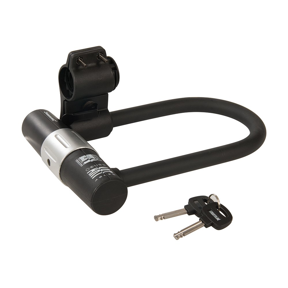 Silverline 735087 High Security Bicycle U-Lock 180 x 245 mm