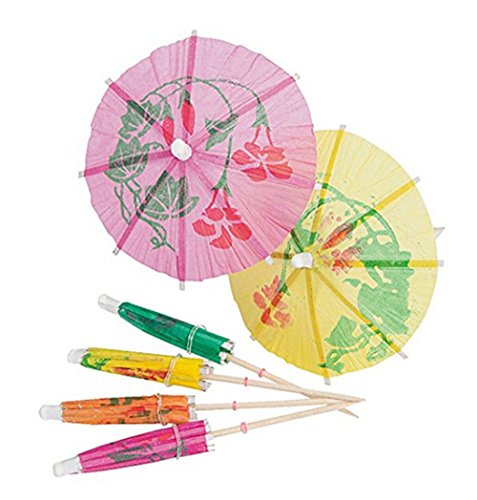 BOSHENG Paper Cocktail Drink Parasols - 144 Pieces - Thumbnail 3
