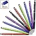 WISLIGHT Stylus Pens Combo, 2 in 1 Dual Capacitive Stylus Ballpoint Pens for Touch Screens for iPad iPhone 6S Plus 5S Samsung Tablets, Smooth Writting, Black Ink, Holiday Gift (10 Pack)