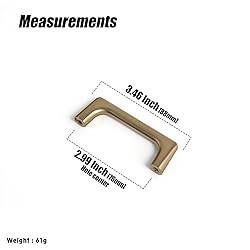 Goo-Ki Champagne Bronze Cabinet Pulls with 3'' Hole