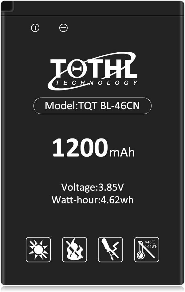 1200mAh Battery for LG BL-46CN, Replacement Batteries for Cosmos 2, Cosmos 3, VN251, A340, 430G, A380, Exalt VN220, Wine 3 UN530, F4