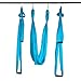 Agptek Aerial Yoga Supplies Swing Inversion Trapeze Series Yoga Class Accessories Like Yoga Straps and Sling Hammock (Blue)