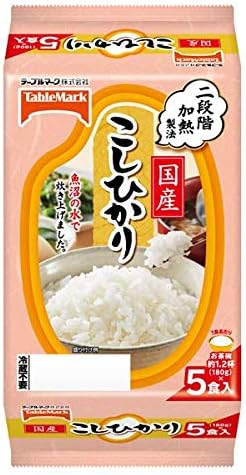 Amazon テーブルマーク たきたてご飯 国産こしひかり 5食 180g 5個 8個入 テーブルマーク インスタントごはん 通販