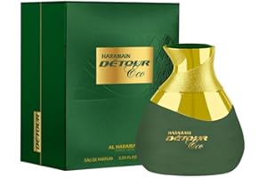 Al Haramain Detour Eco for Unisex - Arabian Perfume for Women and Men - Long Lasting Arabic Cologne - Woody Spicy Fragrance -