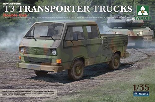 Takom 1/35 VW T3 Transporter Pick-up Truck/Crew cab # 02014 - Plastic Model Kit by Takom