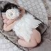 Fanamskl Baby Girl Headband With Angel Feather Wing Costume Photo Prop Outfit