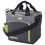 Igloo 00059956 Stowe Mini City 9 Insulated Soft Cooler (9 Cans), Grey/Lime