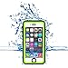 CellEver Waterproof Case for iPhone 6 / iPhone 6s, 4.7-Inch, Clear Waterproof Case IP68 Certified Shockproof Sandproof Snowproof Full Body Sealed Protective Transparent Cover KZ (Lime Green)