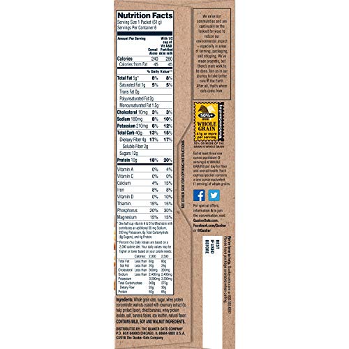 4 Quaker+Protein+Instant+Oatmeal+Breakfast