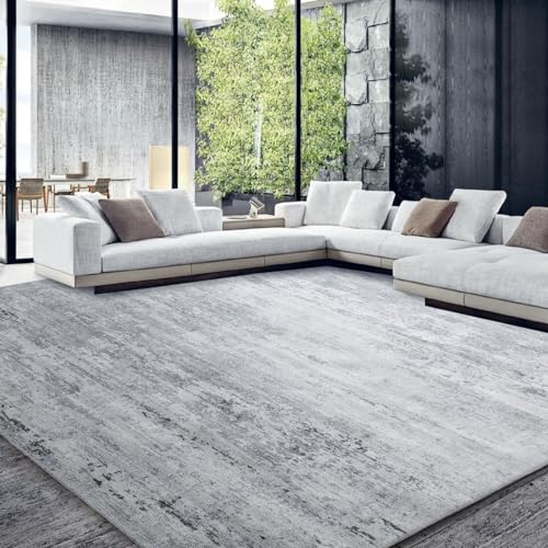 HOMBYS 12x15 ft Modern Abstract Area Rug for Living Room Bedroom, Large Boho Floor Carpet with ...