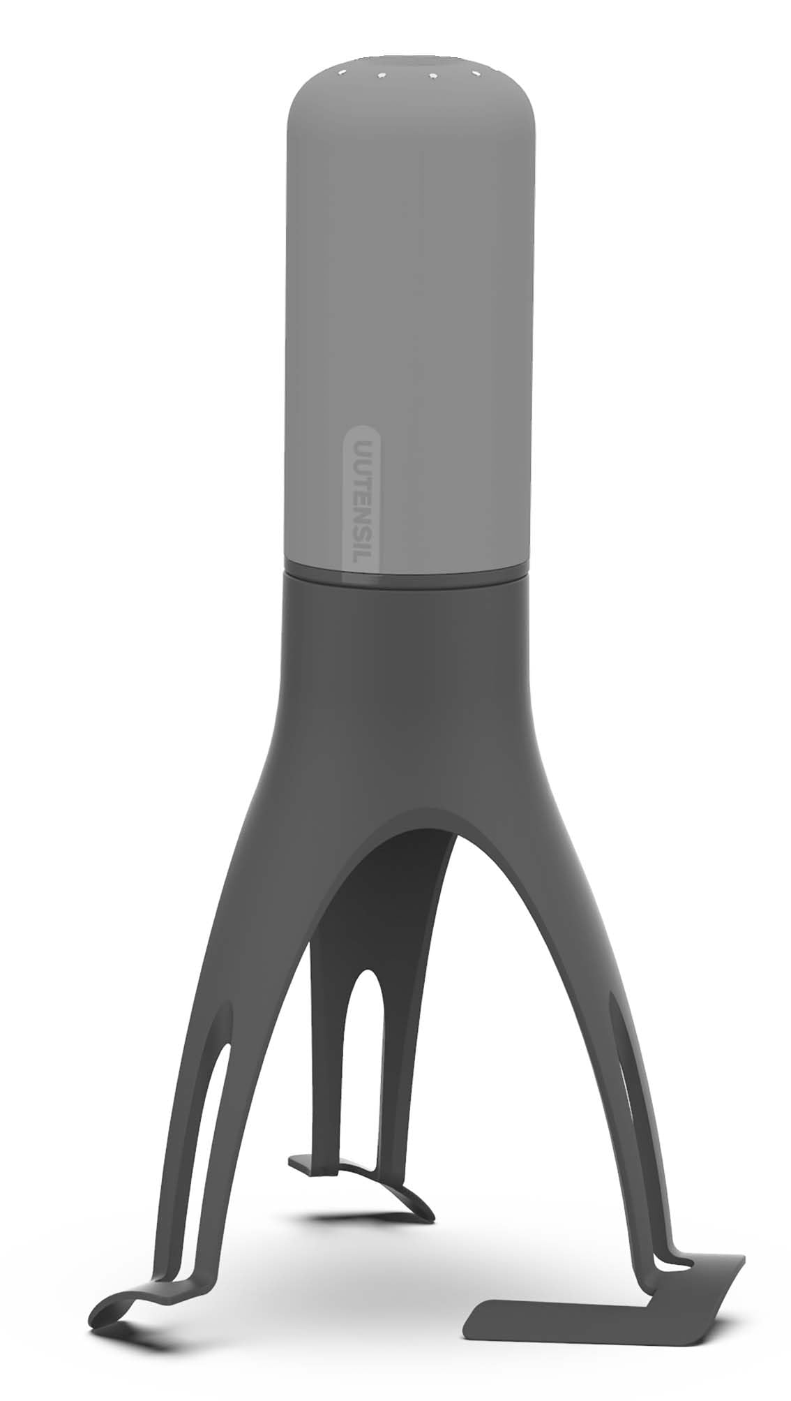 Uutensil Stirr Plus - The Unique Automatic Pan Stirrer with Timer - Rechargeable USB Stand - Grey