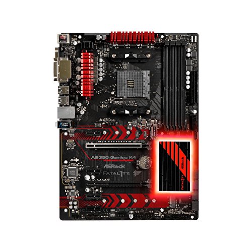 ASRock-AB350-GAMING-K4-FATAL1TY-Socket-AM4AMD-B350DDR4SATA3USB30M2AGbEATX-Motherboard