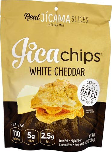 JicaChips Gluten Free Jica Chips White Cheddar -- 0.9 oz - 2 pc