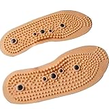 ixaer Acupuncture Foot Massage Insoles-Health Foot Magnetic Therapy Massage Insoles Shoe/Boots Pads for Men Women (L)