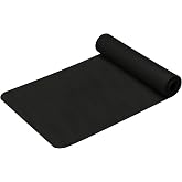 Yoga Mat 1/5" Thick High Density Anti-Tear Non Slip Exercise Mat with Carrying Strap Hot Yoga Mat for Workouts, Pilates, Floor, Fitness, Stretching, Home Yoga, Gym