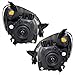 Brock Replacement Driver and Passenger Headlights Headlamps Compatible with 2002-2004 CR-V 33151S9AA01 33101S9AA01