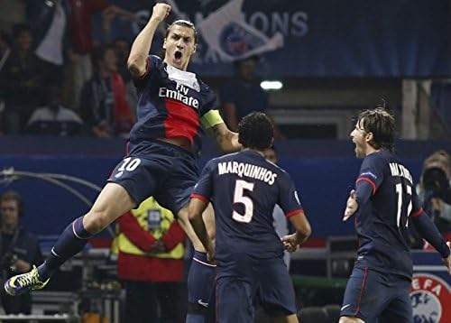 Zlatan Ibrahimovic パリ サンジェルマンf C スウェーデン 03 24x36 メタルアルミニウムウォールアート