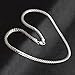 Yonisun 5mm 20inches White Color Chain Necklace Men/ Women Fashion New pimchanok