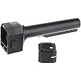 WORKERMOD Injection Mold Shoulder Stock Core with Adaptor for Nerf Elite Modulus Series and Worker Stock Toy (Black Fixed Adapter)