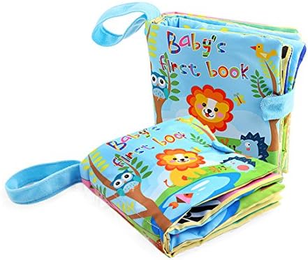 Baby Soft Fabric Activity Colouring Books with Velcro,Baby's Cloth Frist Word Books Education Development Toy-ONE PCS