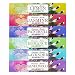 Mosfantal Premium Hand Dipped Incense Sticks - Lemon, Jasmine, Lavender, Sandalwood, Patchouli, Myrrh Variety Gift Pack (240Gram)