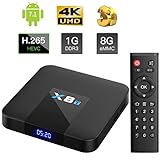 Bqeel 2018 X8T Android 7.1 4K Android Box 2.4G WIFI Quad-core Prozessor TV Box H.265 Smart TV Box (1G RAM/ 8G ROM)