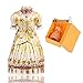 YU FENG Crystal Jeweled Trinket Jewelry Boxes Hinged Collectible Handmade Bridal Wedding Dress Figurine Ring Holder Box