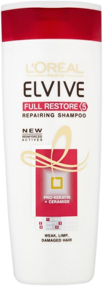 L'Oreal Paris Elvive Full Restore 5 Shampoo 400ml Damaged Hair Repair