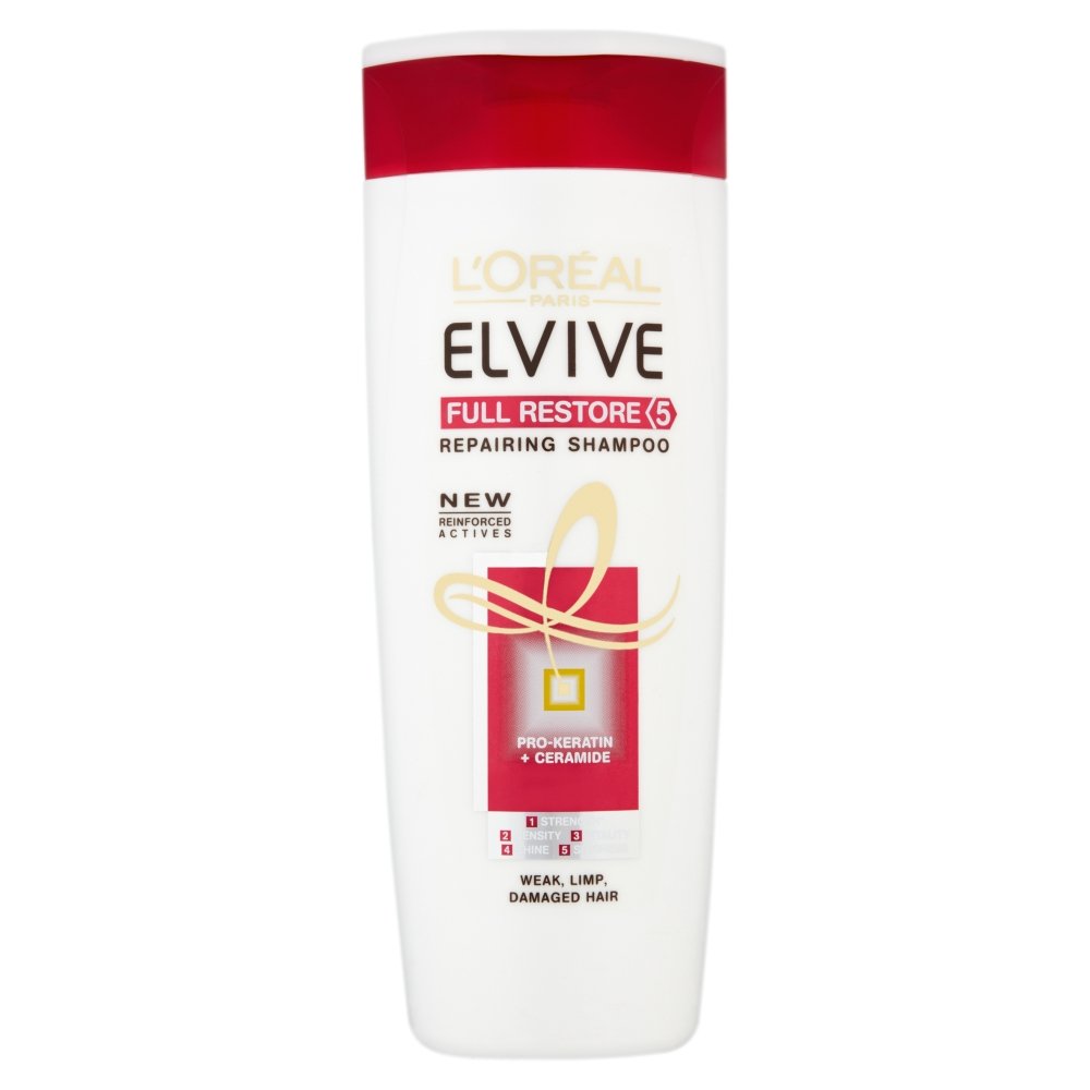 L'Oreal Elvive Full Restore 5 Damaged Hair Shampoo, 400ml