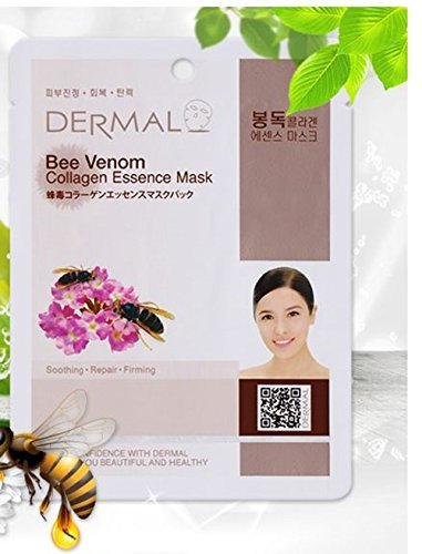 Dermal Bee Venom Collagen Essence Facial Mask Sheet 23G Pack Of 10