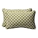 Pillow Perfect Outdoor/Indoor Hockley Pear Lumbar Pillows, 11.5