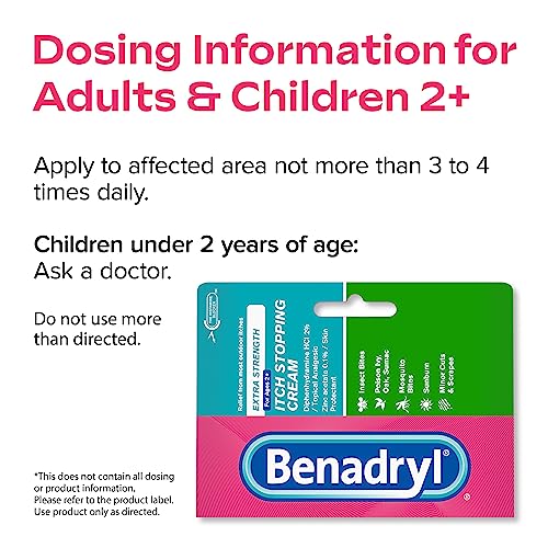 Benadryl Extra Strength AntiItch Topical Cream with 2 Diphenhydramine