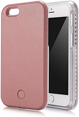 Aixiangpai iPhone 6 Plus Case,Increase Facial Light,Protective Shell Durable LED Illuminated Flashing Light Selfie Case for iphone 6 Plus（Rose Gold） 