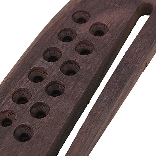 BQLZR 160mm x 43mm x 8.5mm Rosewood Guitar Bridge Replacement for 12 String Folk Acoustic Guitar