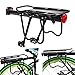 Grows Bike Rack Cargo, Mountain Bike Cargo Rack Fender, Adjustable Alloy Bike Cargo Carrier 110 lb Capacity with Easy Installation & Quick Release