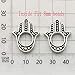iloveDIYbeads 38pcs Craft Supplies Antique Silver Bronze Hamsa Hand of Fatima Symbol Charms Pendants for Crafting, Jewelry Findings Making Accessory for DIY Necklace Bracelet (M141)