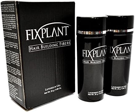 2 of FIXPLANT® Keratin Hair Fibers for Unisex, Net Wt. 25gm / 0.88 oz
