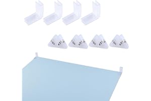 INCREWAY 2Sets Photograph Backdrop Board Support Props Kit Plastic Corner Brackets and Paper Clips Photo Backdrop Board Tool 