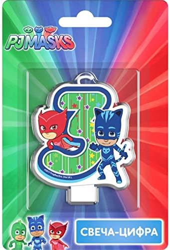 Сandle on a Cake Topper 3 Years Owlette Catboy Must Have Accessories for the Party Supplies and Birthday
