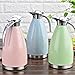 Bonnoces 68 Oz Stainless Steel Thermal Carafe - Double Walled Vacuum Insulated Thermos/Carafe with Lid - Coffee/Tea Carafe Heat & Cold Retention - 2 Liter Pink