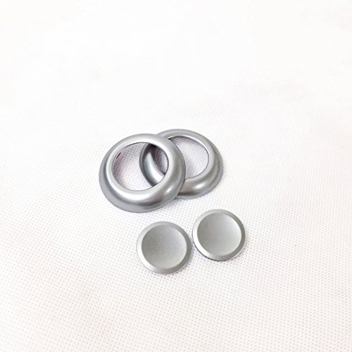 HIGH FLYING Seat Headrest Switch Button Ring Decor 4pcs ABS For Jaguar F-Pace X761 XF X260 2016-2018 XE X760 2015-2017 For Range Rover Velar 2017 2018