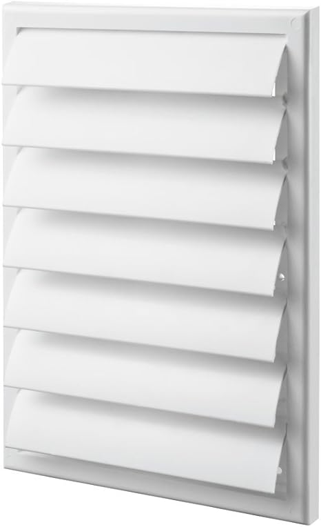 Rejilla de ventilación de 185 x 185 mm blanco (Gravity aletas