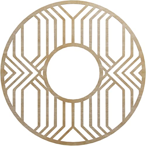 Ekena Millwork 40"OD x 14 5/8"ID x 3/8"T Empire Wood Fretwork Pierced Ceiling M…